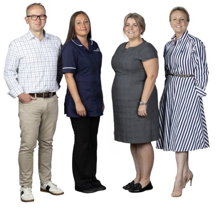 Four members of the Aceso Homecare team